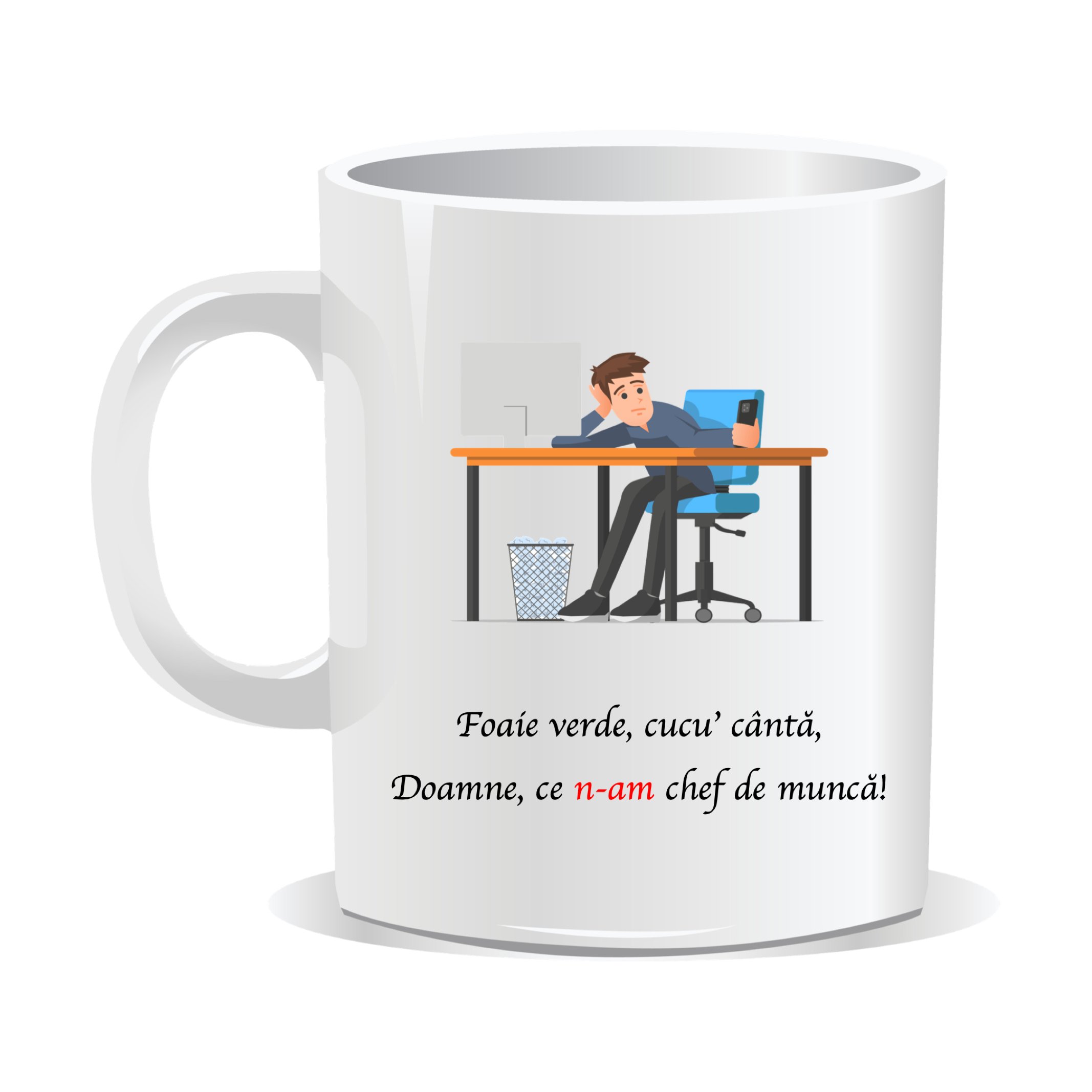 Cană personalizată cu mesaj amuzant