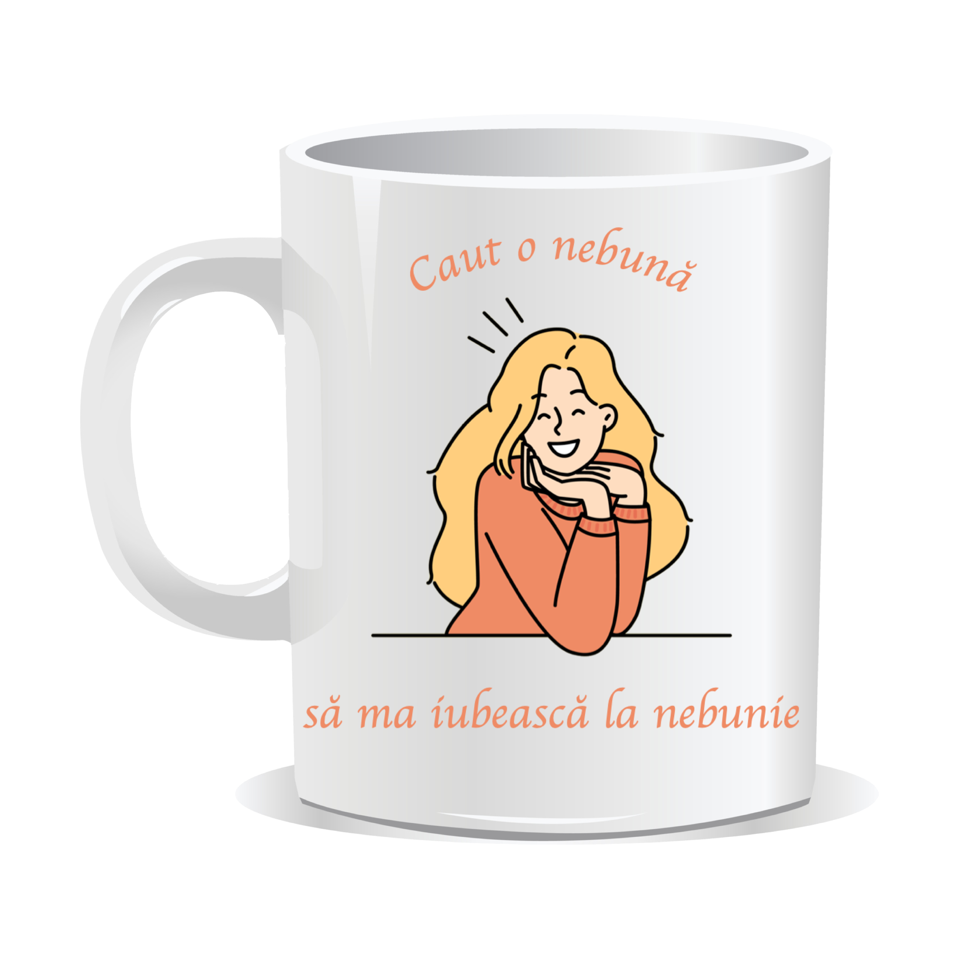 Cană personalizată cu mesaj amuzant
