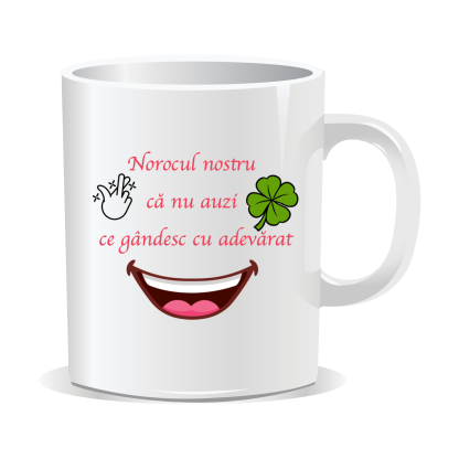 Cană personalizată cu mesaj amuzant