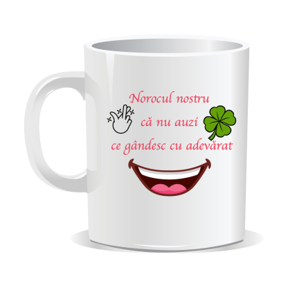Cană personalizată cu mesaj amuzant
