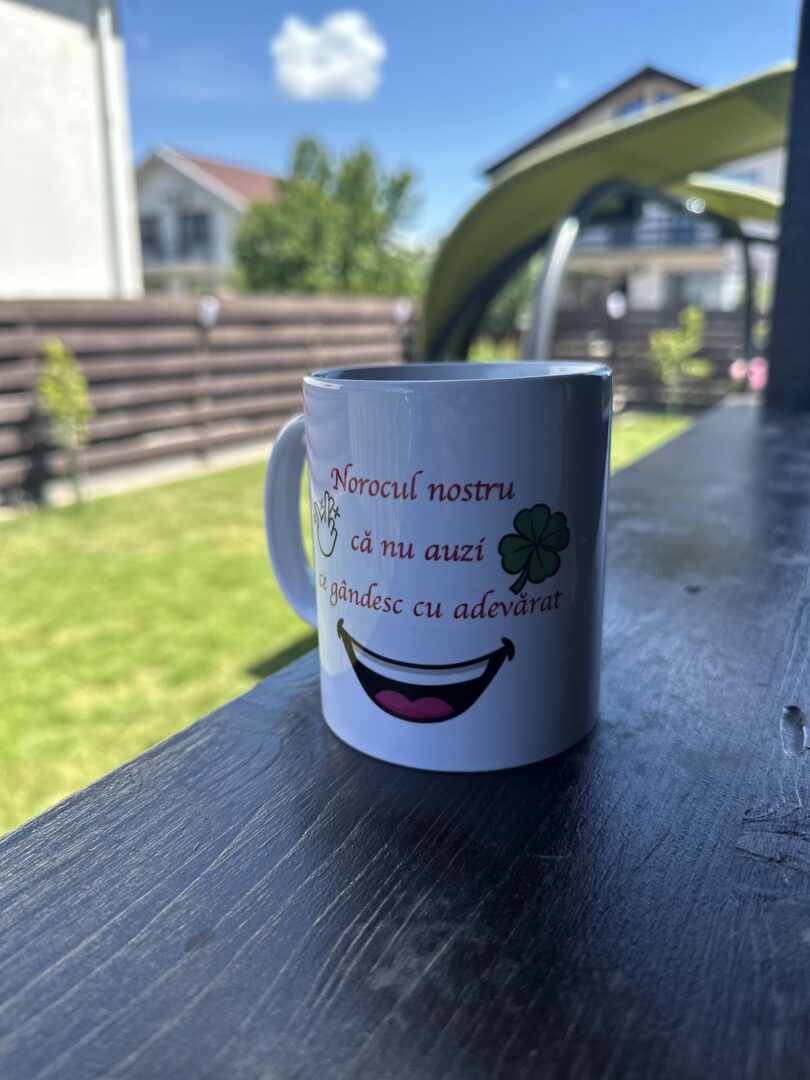 Cană personalizată cu mesaj amuzant