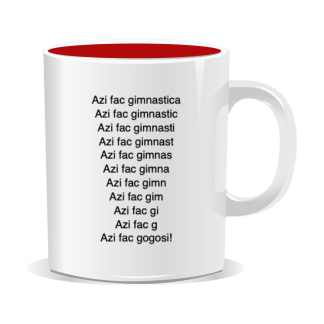 Cană personalizată cu mesaj amuzant