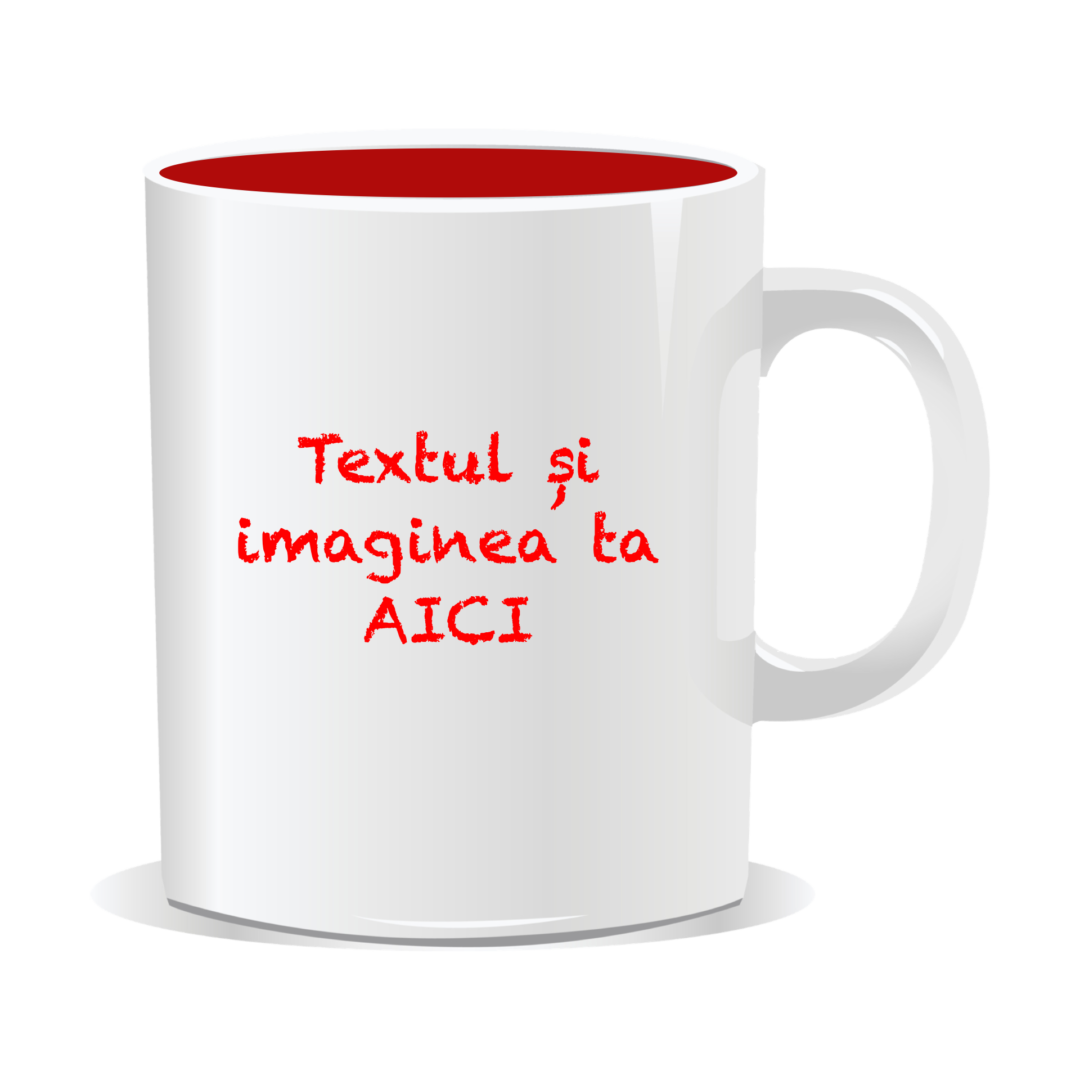 Cană personalizată cu textul și imaginea ta