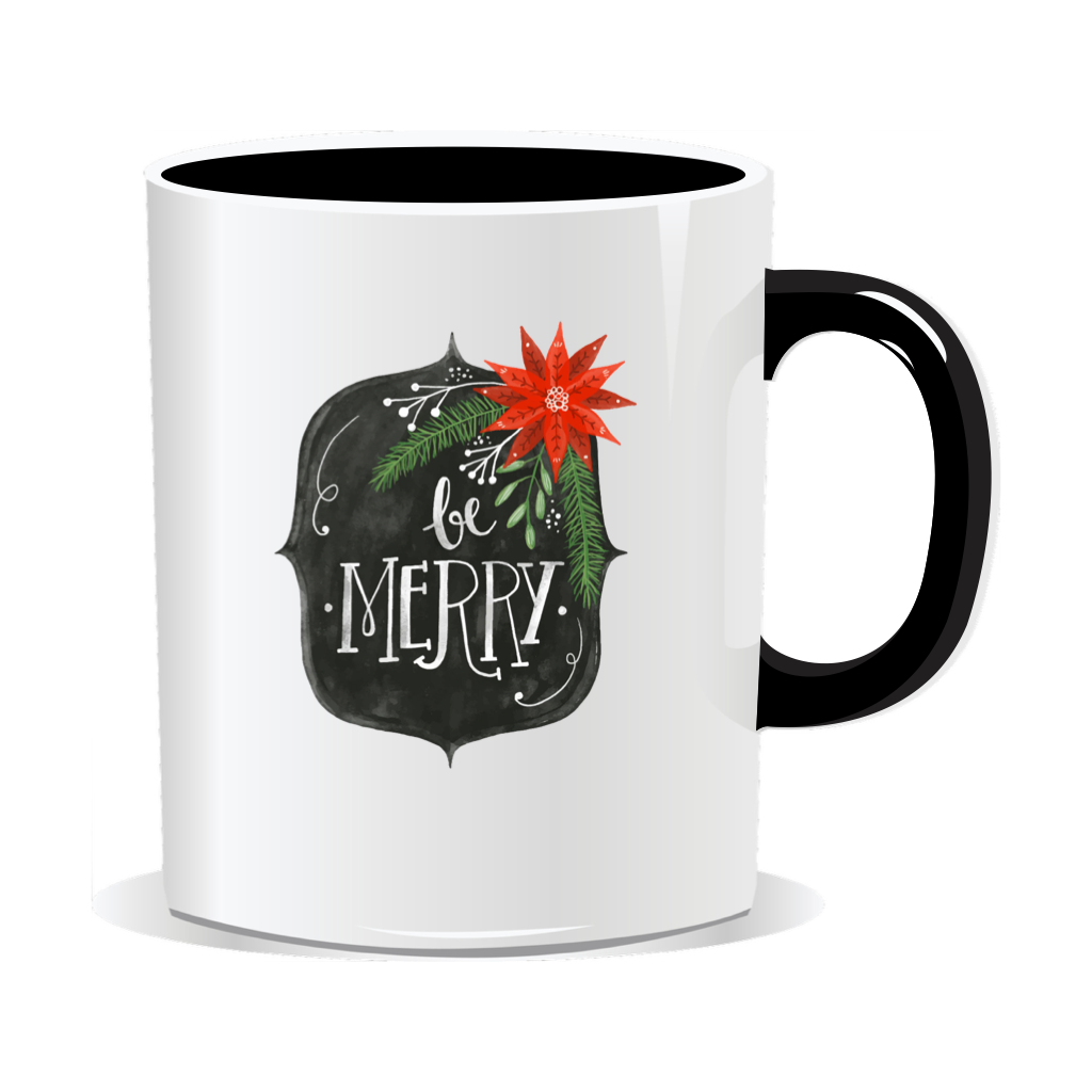 Cana personalizata de Craciun, Be Merry - imagine 4