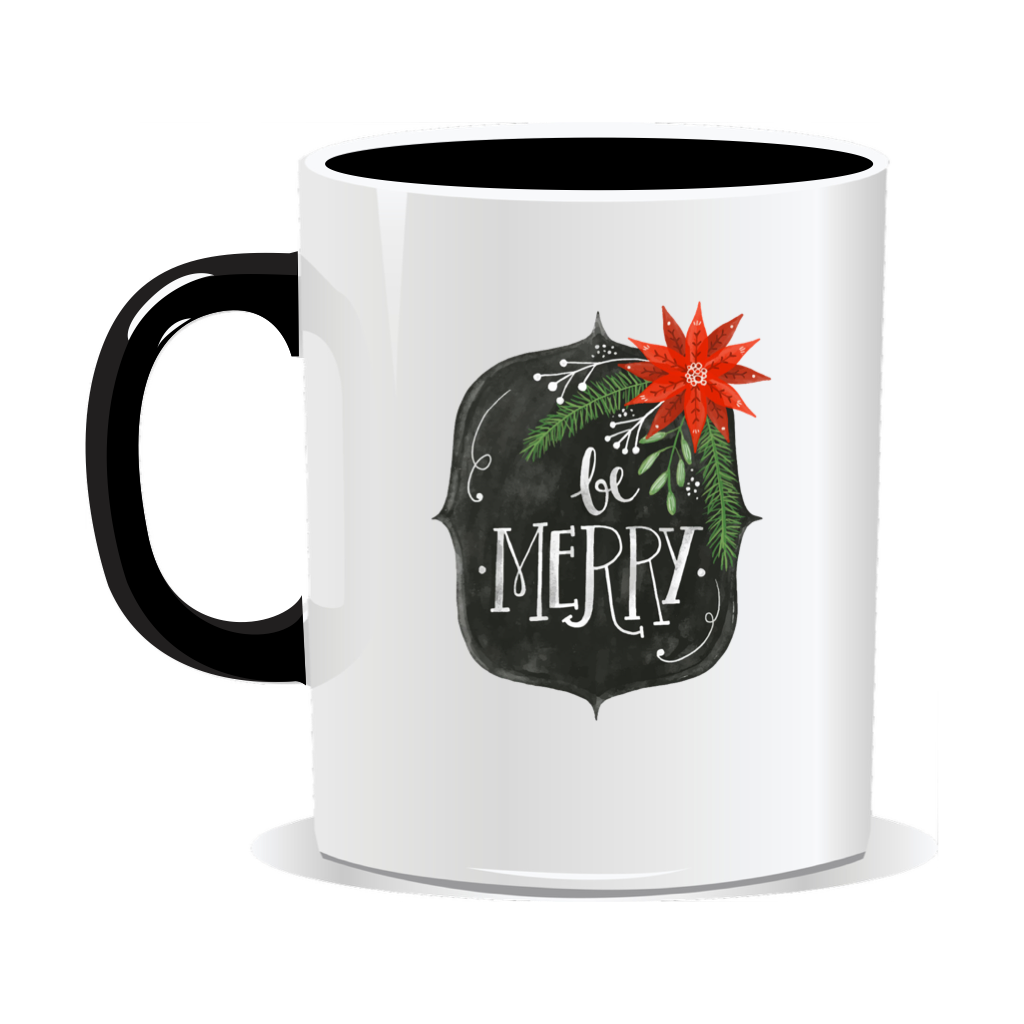 Cana personalizata de Craciun, Be Merry - imagine 5