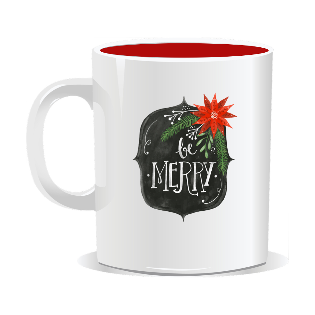 Cana personalizata de Craciun, Be Merry - imagine 7