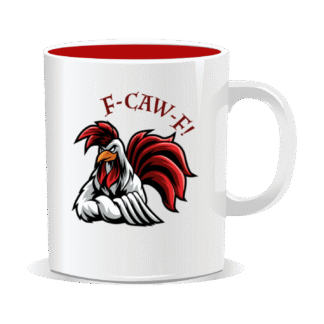 Cana personalizata cu mesaj amuzant, F-CAW-F!